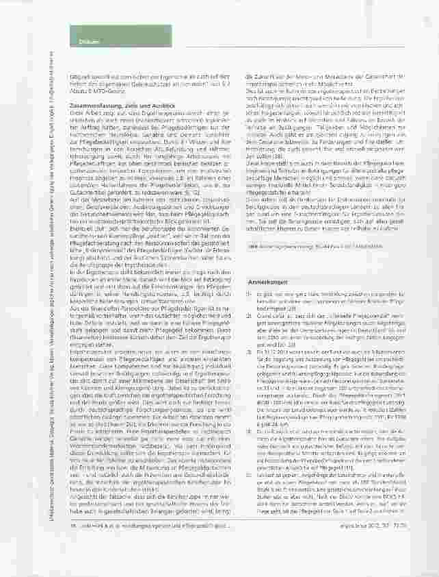 Vorschauseite 6: Handlungskompetenz und Pflegebedürftigkeit Vereinbarkeit zweier Gegensätze? Ein Plädoyer für Ergotherapeuten als Gutachter/ Sachverständige bei der Pflegegeldeinstufung in Österre…