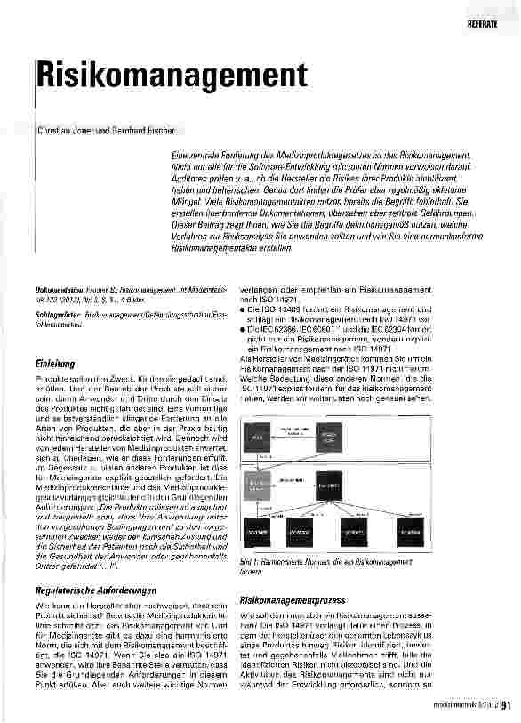 Vorschauseite 1: Risikomanagement
