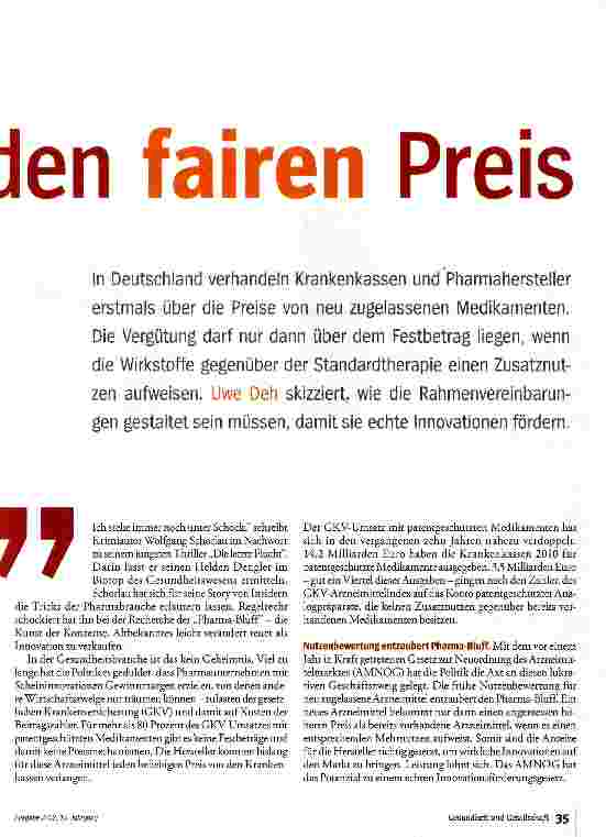 Vorschauseite 2: Ringen um den fairen Preis
