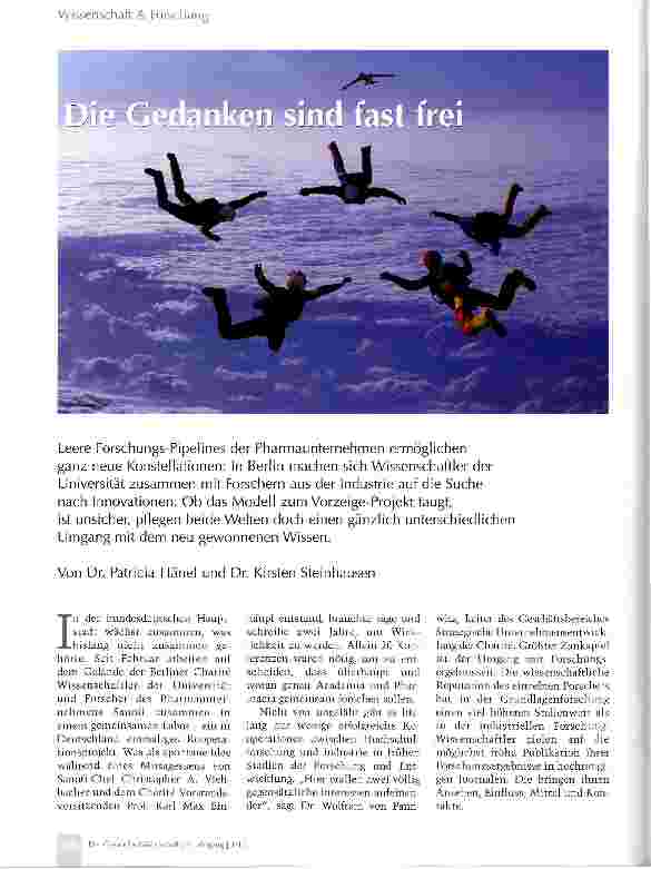 Vorschauseite 1: Die Gedanken sind fast frei