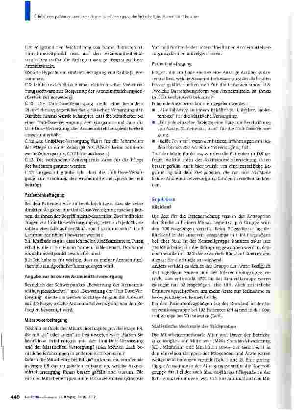 Vorschauseite 4: Erhöht eine patientenorientierte Arzneimittelversorgung die Sicherheit der Arzneimitteltherapie?