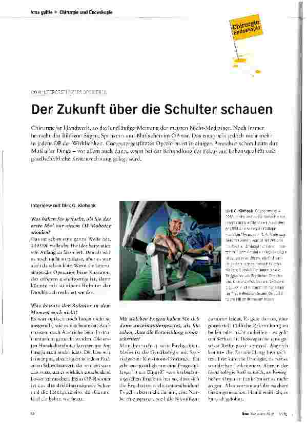 Vorschauseite 1: Der Zukunft über die Schulter schauen