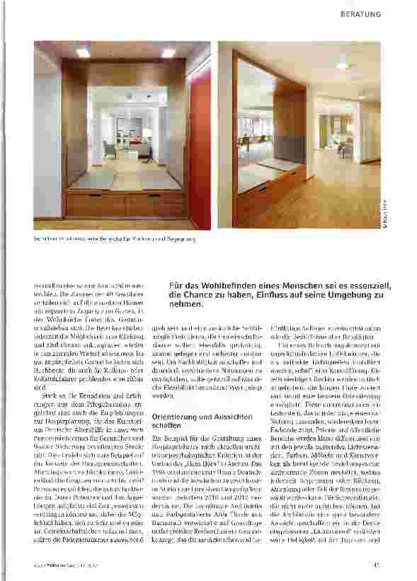 Vorschauseite 2: Helfende Wände-heilende Architektur