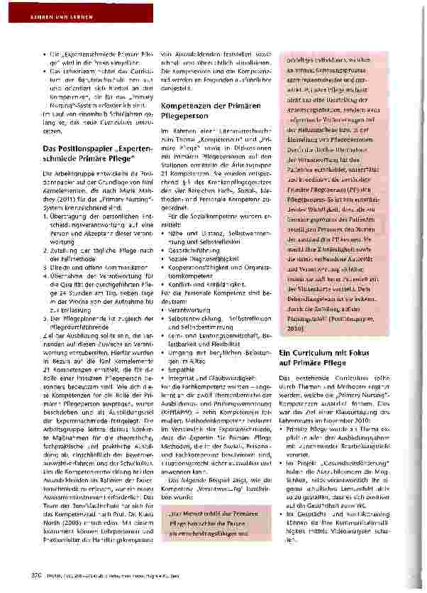 Vorschauseite 2: Expertenschmiede Primäre Pflege