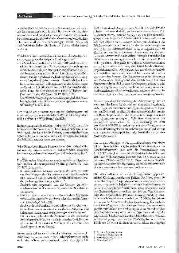 Vorschauseite 2: Sozialstaat und soziale Sicherung, Subsidiarität und Solidarität als seine Konstanten