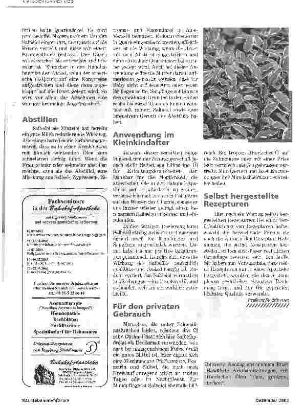 Vorschauseite 2: ATEMBERAUBEND UND KRAFT GEBENDSalbei - Salvia officinalis