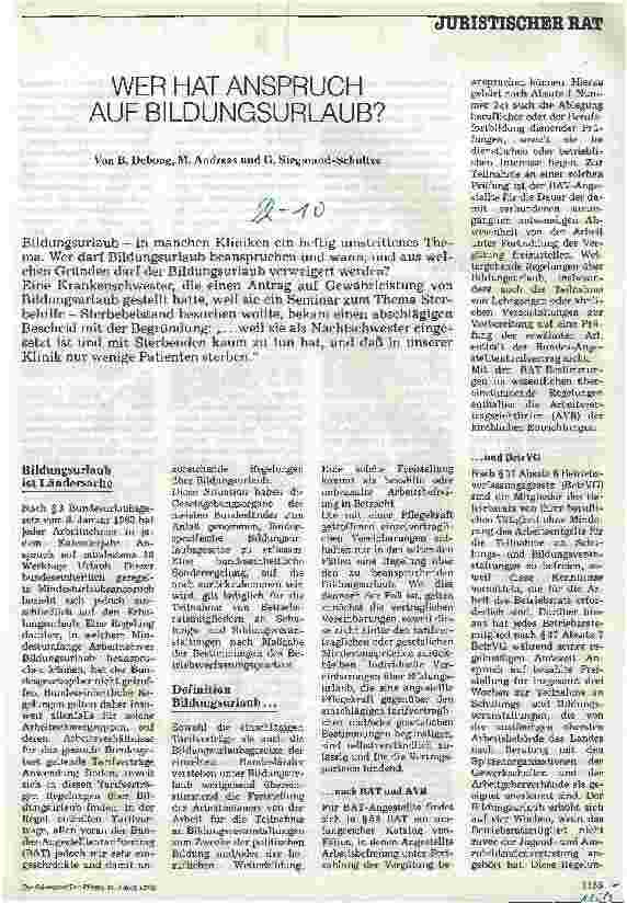 Vorschauseite 1: Wer hat Anspruch auf Bildungsurlaub