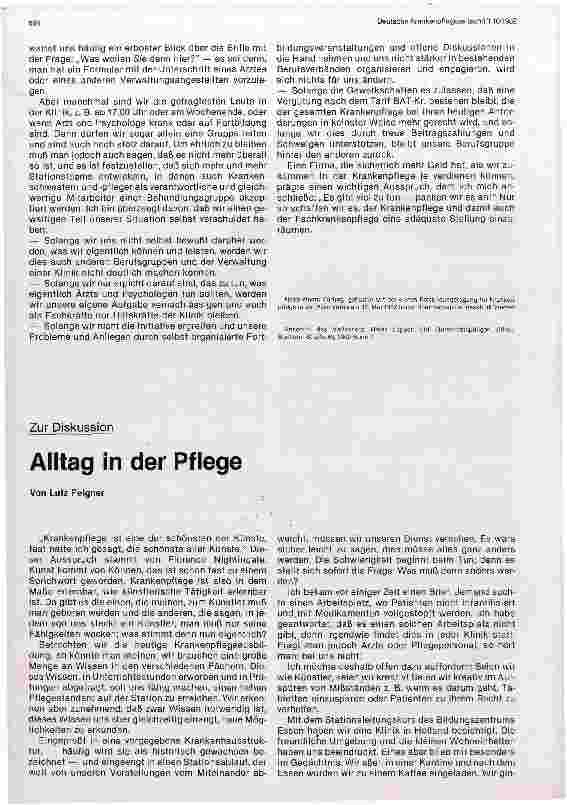 Vorschauseite 2: Wo steht die Krankenschwester/der Krankenpfleger für Psychiatrie in der Klinik
