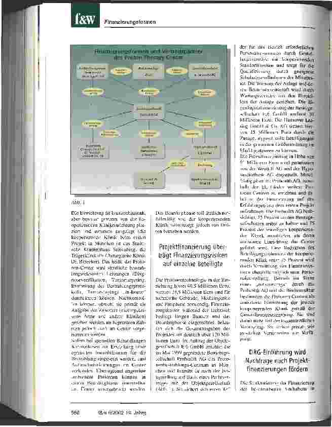 Vorschauseite 2: Innovative Finanzierungsformen für Krankenhäuser Projektfinanzierung am Beispiel des Rinecker Proton Therapy Center in München