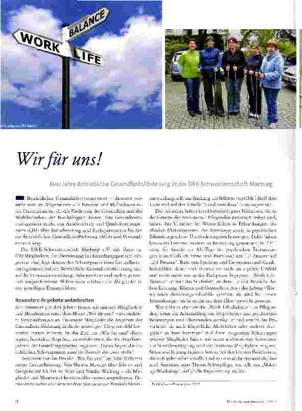 Vorschauseite 1: Wir für uns!