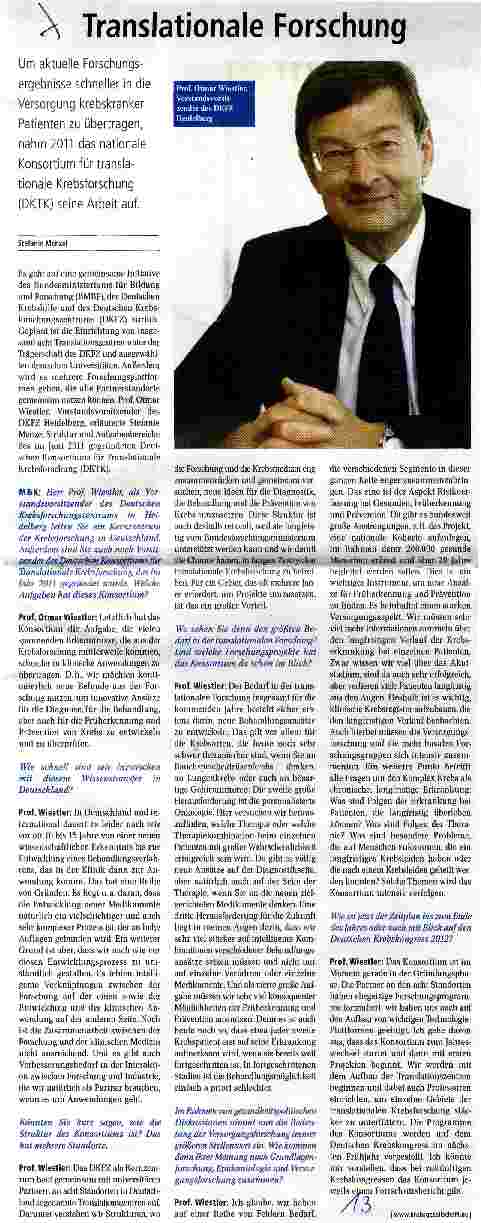 Vorschauseite 1: Translationale Forschung