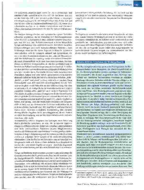 Vorschauseite 6: Bindungstheorie in der Palliativmedizin - Auswirkungen standardisierter Bindungsdiagnostik mit dem Adult Attachment Picture System auf die psychische Befindlichkeit der Patienten