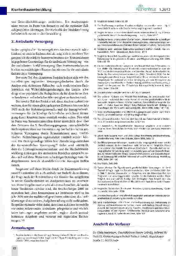 Vorschauseite 4: Regionalisierte Krankenhaus-versorgungsbedarfe am Beispiel des Bundeslandes Sachsen-Anhalt