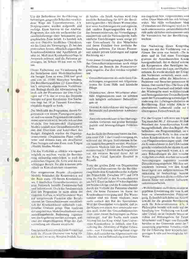 Vorschauseite 3: XXII. Internationaler Krankenhauskongreß Sydney 18. bis 23. Oktober 81