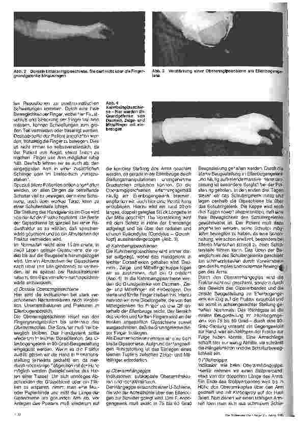 Vorschauseite 2: Gipsverbände der oberen Extremitäten