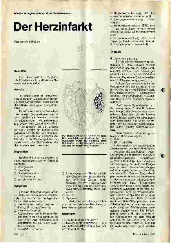 Vorschauseite 1: Der Herzinfarkt