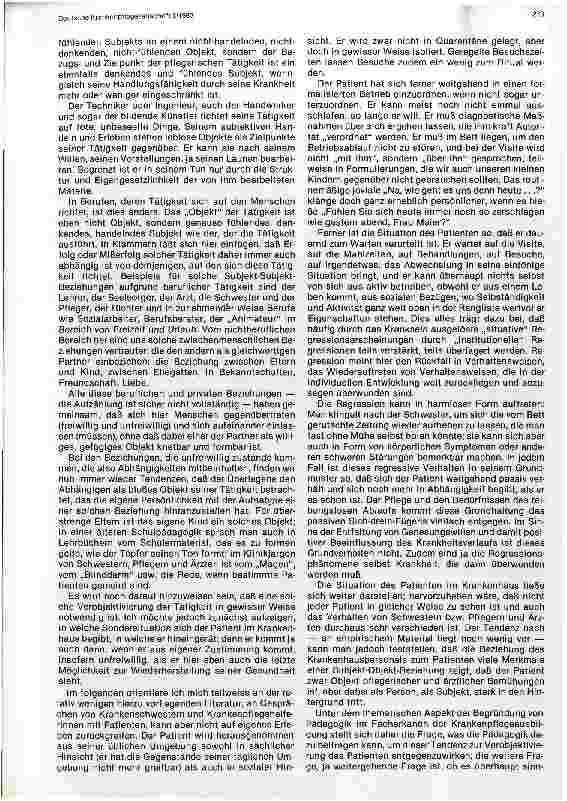 Vorschauseite 2: Pädagogik in der Krankenpflege - Überlegungen zu Zielsetzung und Inhalten