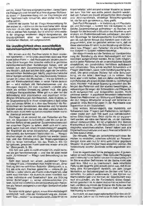 Vorschauseite 3: Pädagogik in der Krankenpflege - Überlegungen zu Zielsetzung und Inhalten