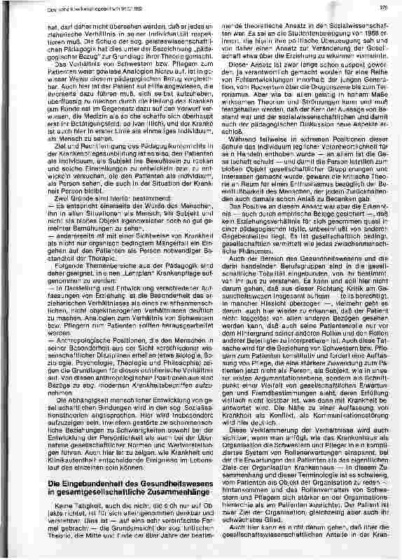 Vorschauseite 4: Pädagogik in der Krankenpflege - Überlegungen zu Zielsetzung und Inhalten