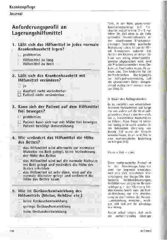 Vorschauseite 3: Zur praktischen Umsetzung pathophysiologischer Erkenntnisse der Dekubitusentstehung