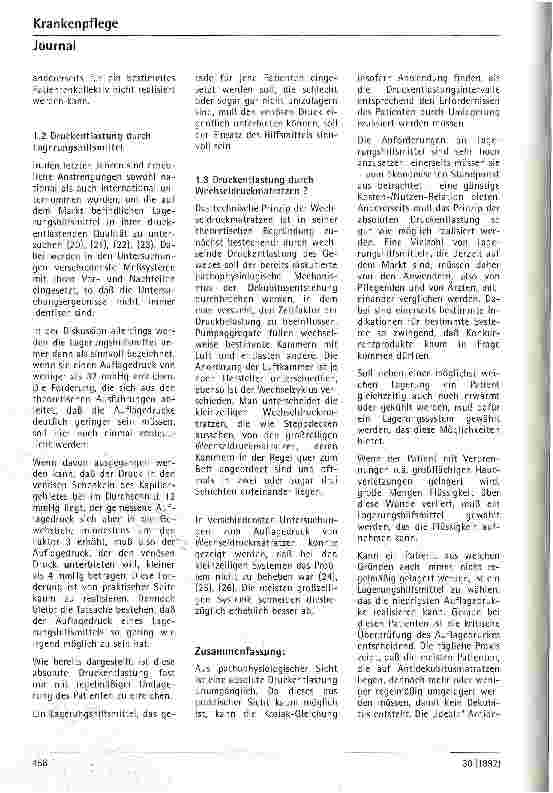 Vorschauseite 5: Zur praktischen Umsetzung pathophysiologischer Erkenntnisse der Dekubitusentstehung