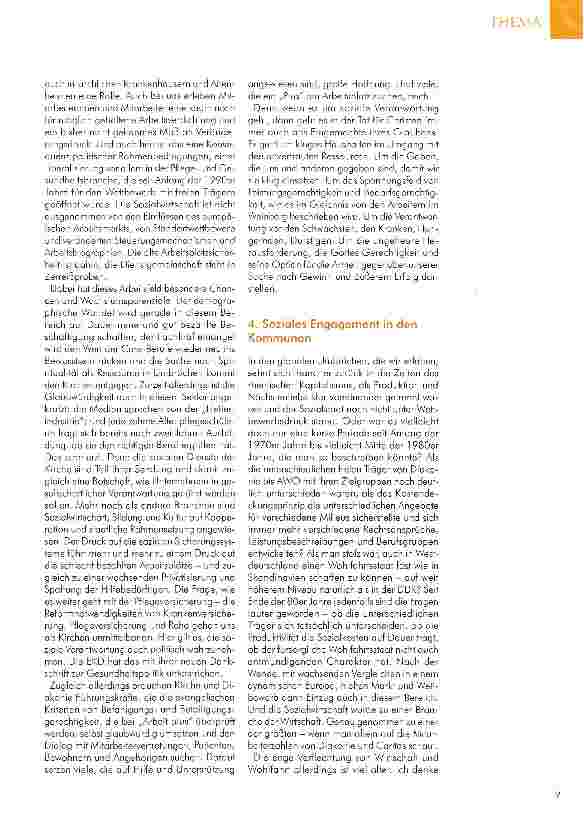 Vorschauseite 4: Gemeinschaft, Wirtschaft und Gesellschaft Bedeutung der Diakonie für die soziale Verantwortung
