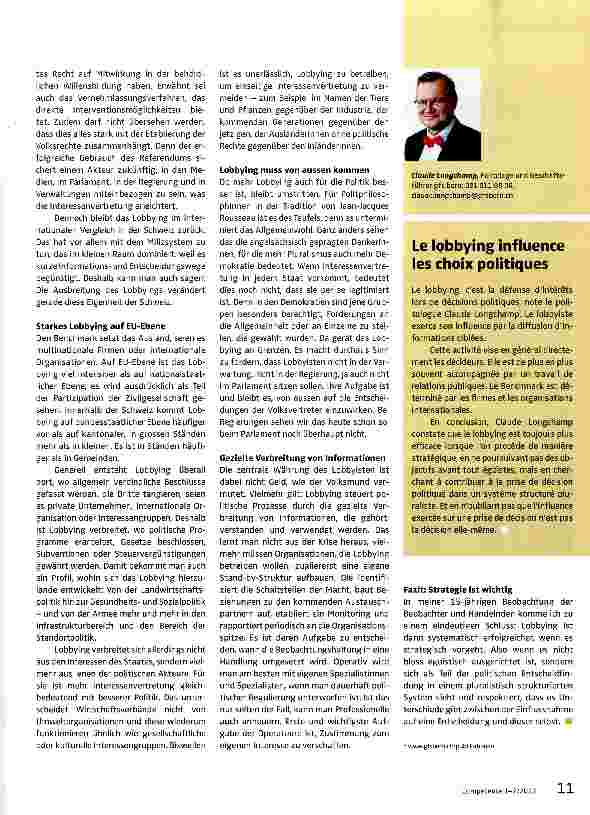 Vorschauseite 2: Lobbying ist Interessenvertretung in politischen Entscheidungsprozessen