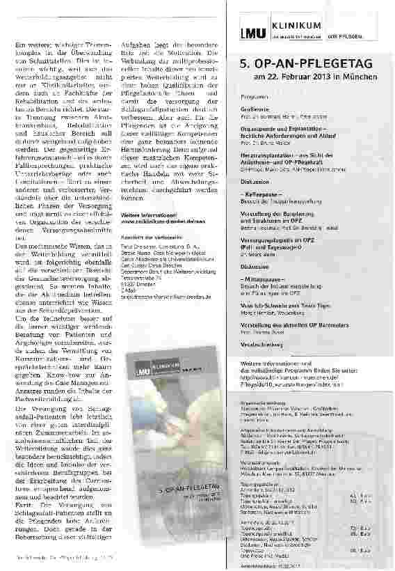 Vorschauseite 2: Neue Weiterbildung: Neurologie mit Schwerpunkt Apoplex