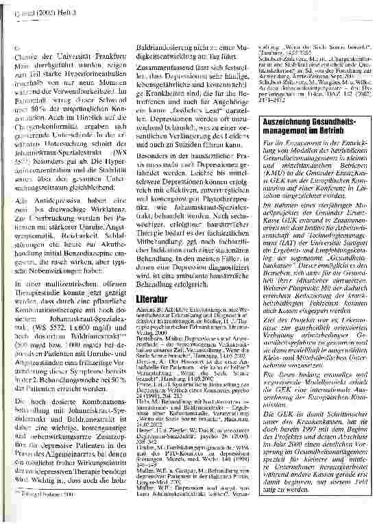 Vorschauseite 3: Depression - die unterschätzte Volkskrankheit Qualitative Defizite in Diagnose und Therapie