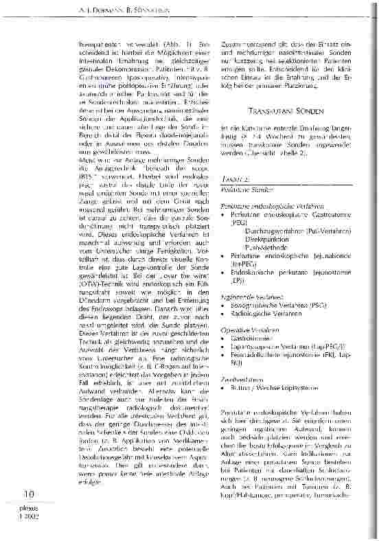 Vorschauseite 3: Enterale Ernährung - aus ärztlicher Sicht