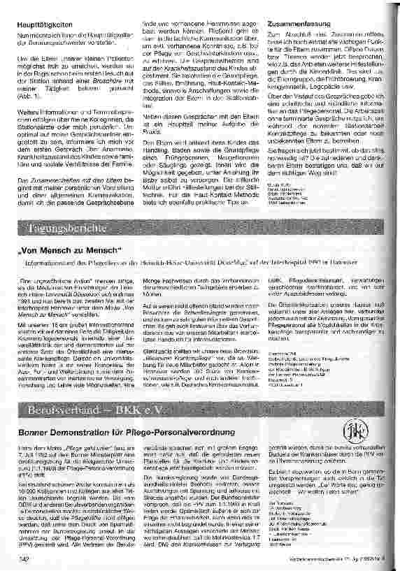 Vorschauseite 2: Beratungsschwester in der Neonatologie