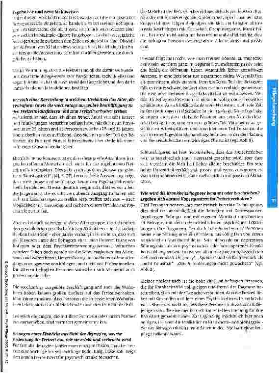 Vorschauseite 3: Die Bedeutung der Freizeit - von den Bedürfnissen und Schwierigkeiten in der freien Zeit Eine qualitative Inhaltsanalyse nach einer Befragung im Interviewstil