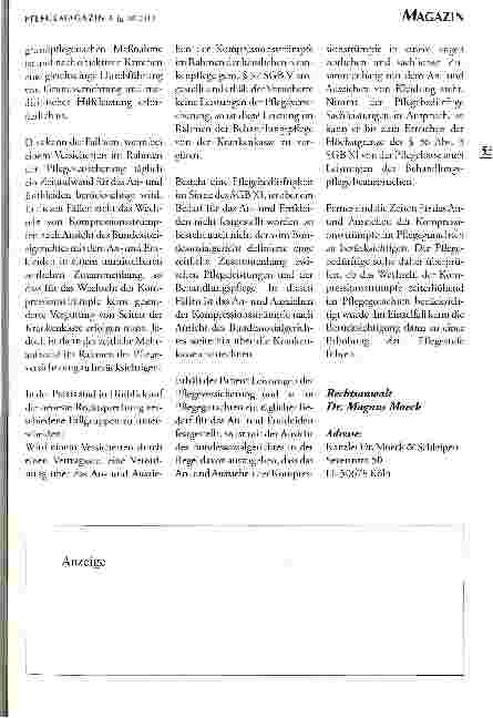 Vorschauseite 2: Kompressionsstrümpfe anund ausziehen - eine Leistung der Behandlungspflege