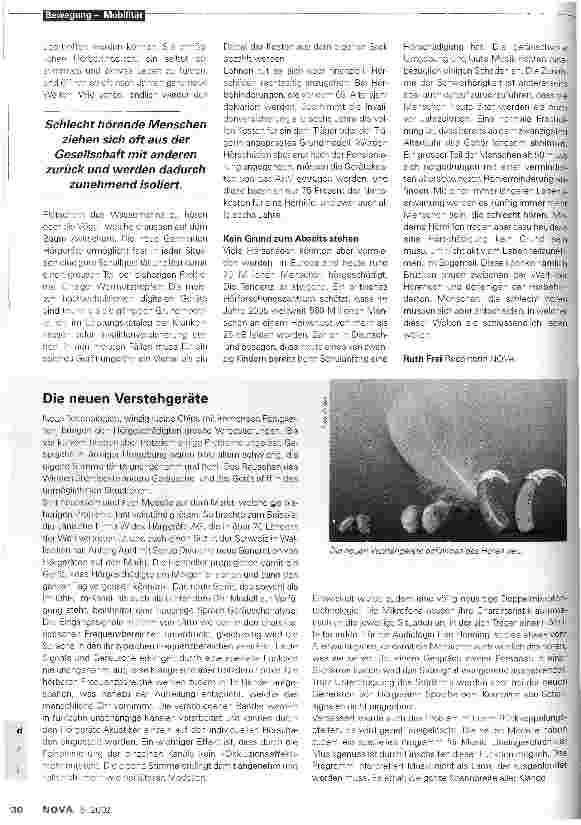 Vorschauseite 3: Trotz Hörbehinderung aktiv am Leben teilnehmen