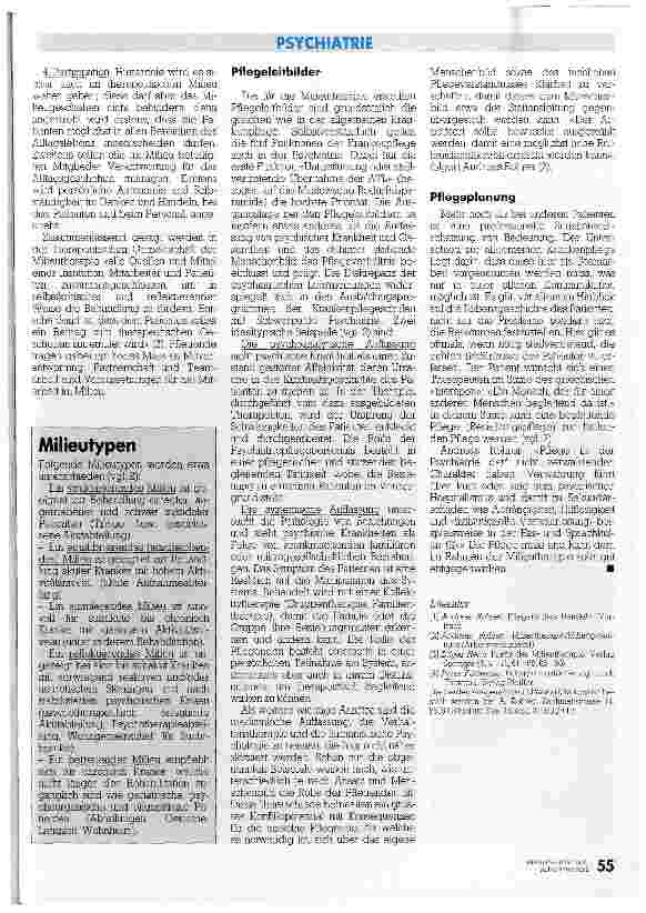 Vorschauseite 3: Milieutherapie: Heilsam aber anspruchsvoll