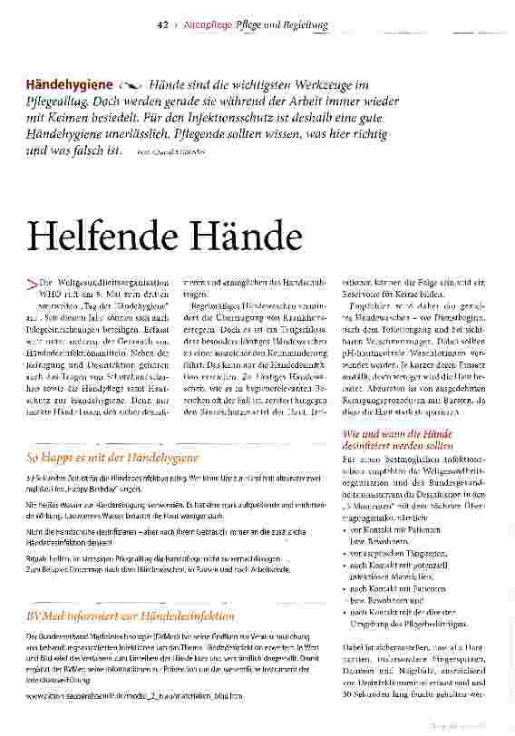 Vorschauseite 1: Helfende Hände