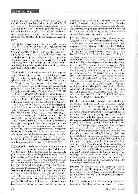 Vorschauseite 5: Berechnung des ELterngeLdes; Bezug von Verletztengeld bleibt unberücksichtigt; Verfassungsmäßigkeit