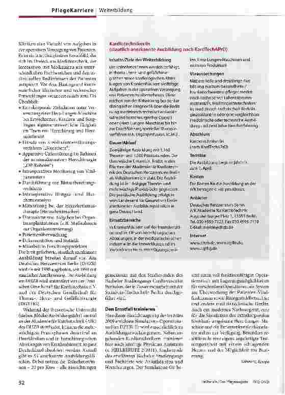 Vorschauseite 2: Lebenserhaltend: Technik fürs Herz