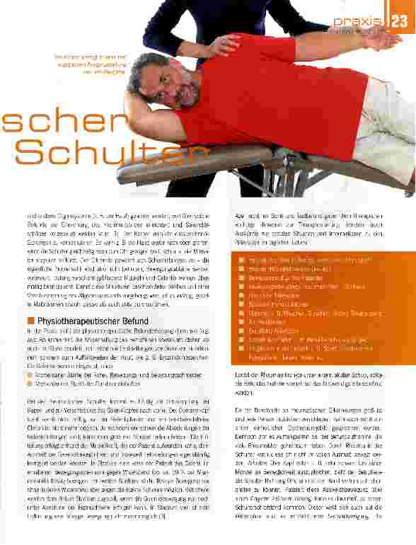 Vorschauseite 2: Physiotherapie bei rheumatischen Schultern