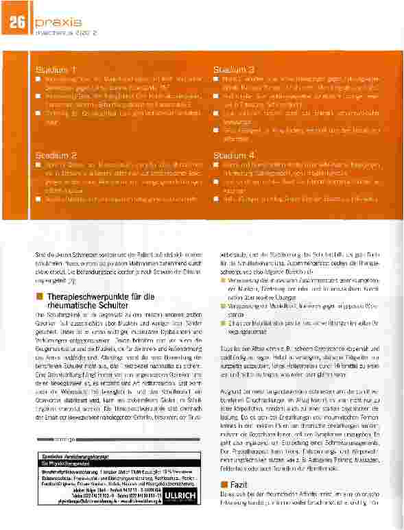 Vorschauseite 5: Physiotherapie bei rheumatischen Schultern