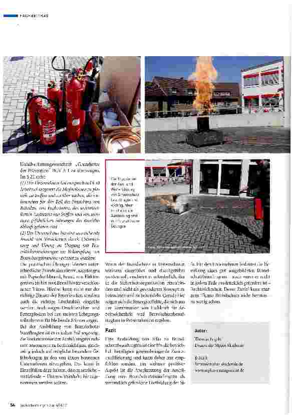 Vorschauseite 3: Brandschutz im Unternehmen - gefordert, aber oft noch nicht umgesetzt