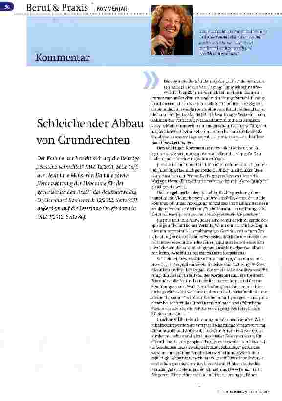 Vorschauseite 1: Schleichender Abbau von Grundrechten