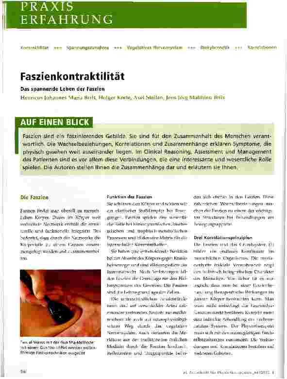 Vorschauseite 1: Faszienkontraktilität