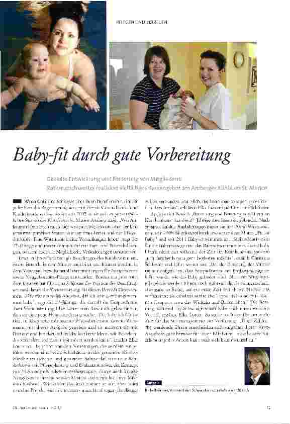 Vorschauseite 1: Baby-fit durch gute Vorbereitung