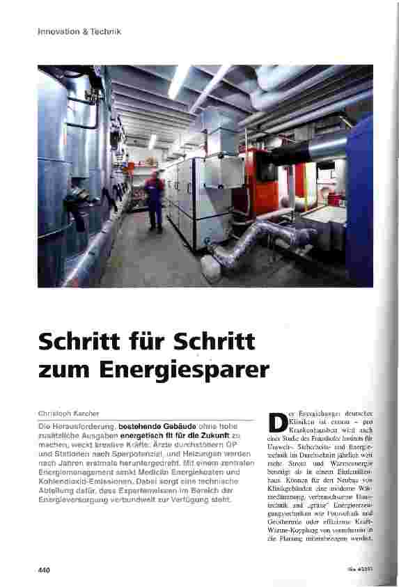 Vorschauseite 1: Schritt für Schritt zum Energiesparer
