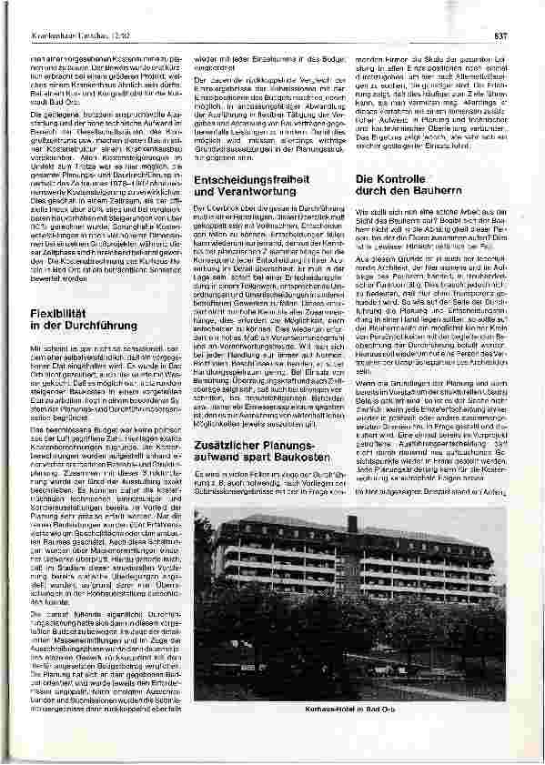 Vorschauseite 2: Ist die Einhaltung von vorgeschätzten Kosten im Krankenhausbau möglich?