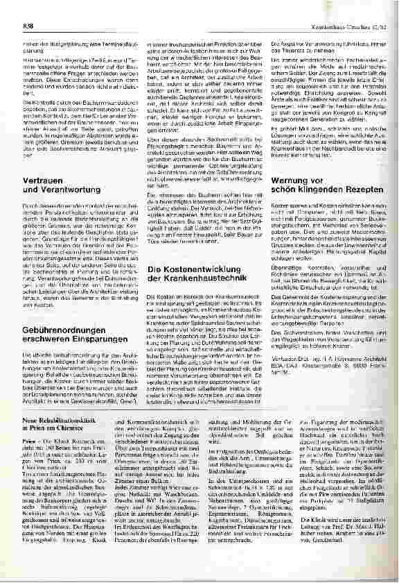 Vorschauseite 3: Ist die Einhaltung von vorgeschätzten Kosten im Krankenhausbau möglich?