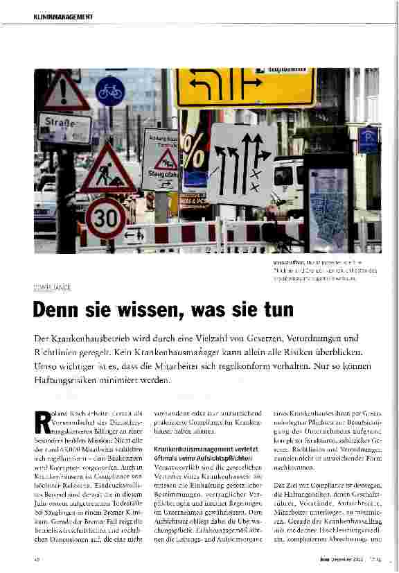 Vorschauseite 1: Denn sie wissen, was sie tun