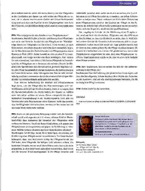 Vorschauseite 2: Mehr Selbstverwaltung in der Pflege