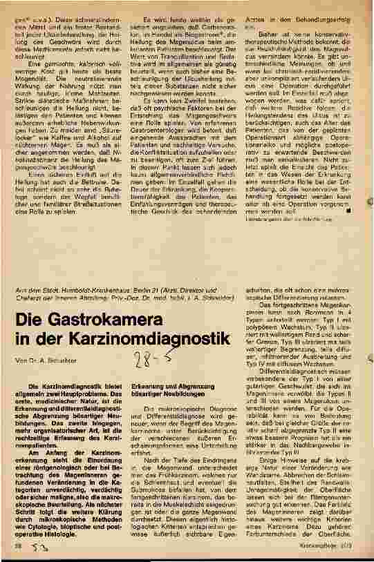 Vorschauseite 1: Die Gastrokamera in der Karzinomdiagnostik
